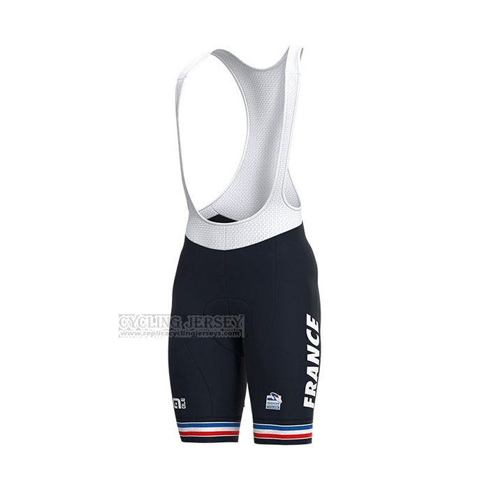 2022 Cycling Jersey France Blue Short Sleeve and Bib Short